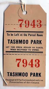 Tashmoo Park - Luggage Tag (newer photo)